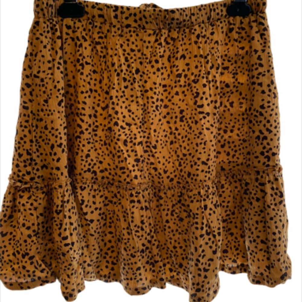 Flirty Leopard Print  Skirt